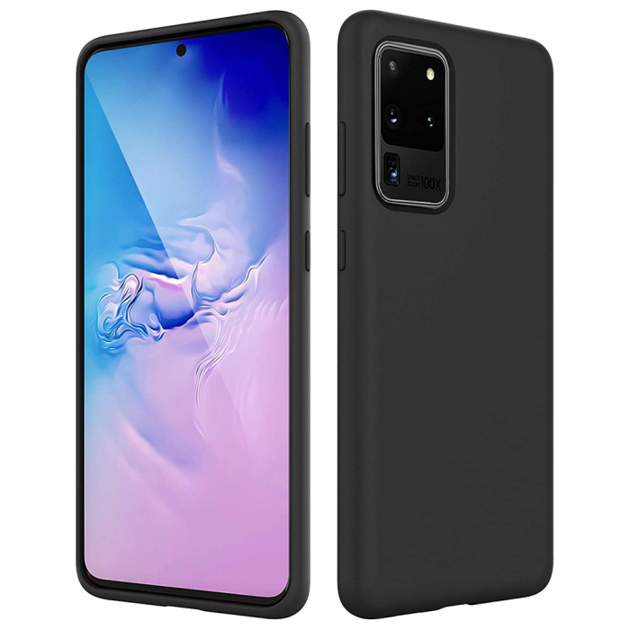 Husa Samsung Galaxy S20 Ultra, Soft Edge Silicone, Negru [8]