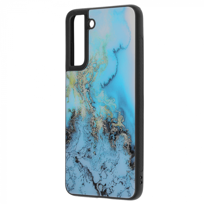 Husa Samsung Galaxy S21 FE, Glaze Series, Blue Ocean [2]