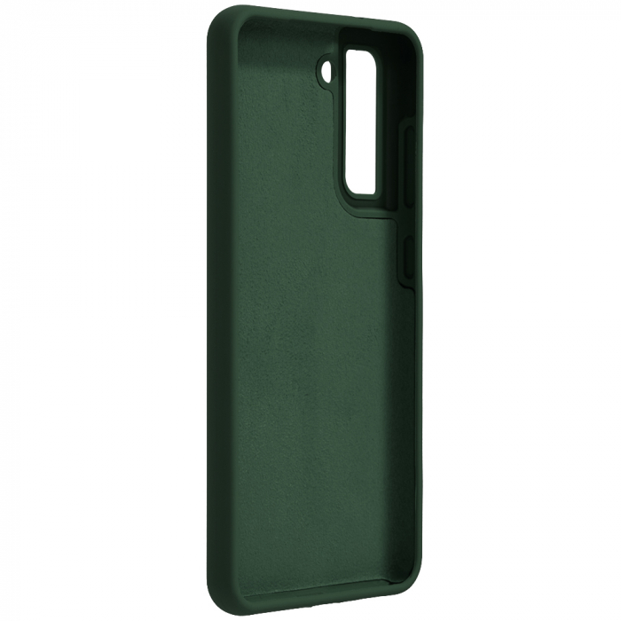 Husa Samsung Galaxy S21 FE, Soft Edge Silicone, Dark Green [3]