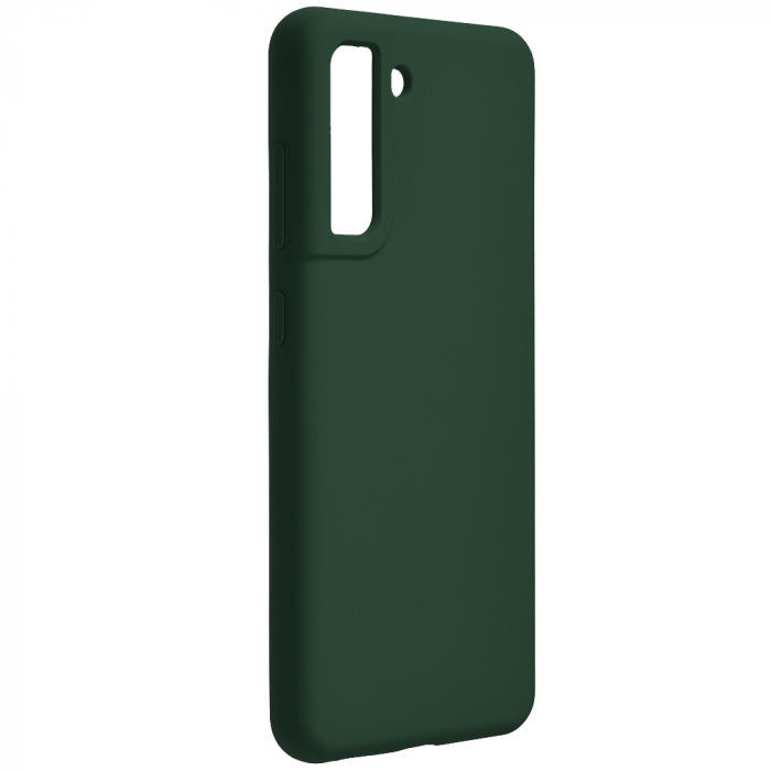 Husa Samsung Galaxy S21 FE, Soft Edge Silicone, Dark Green [2]