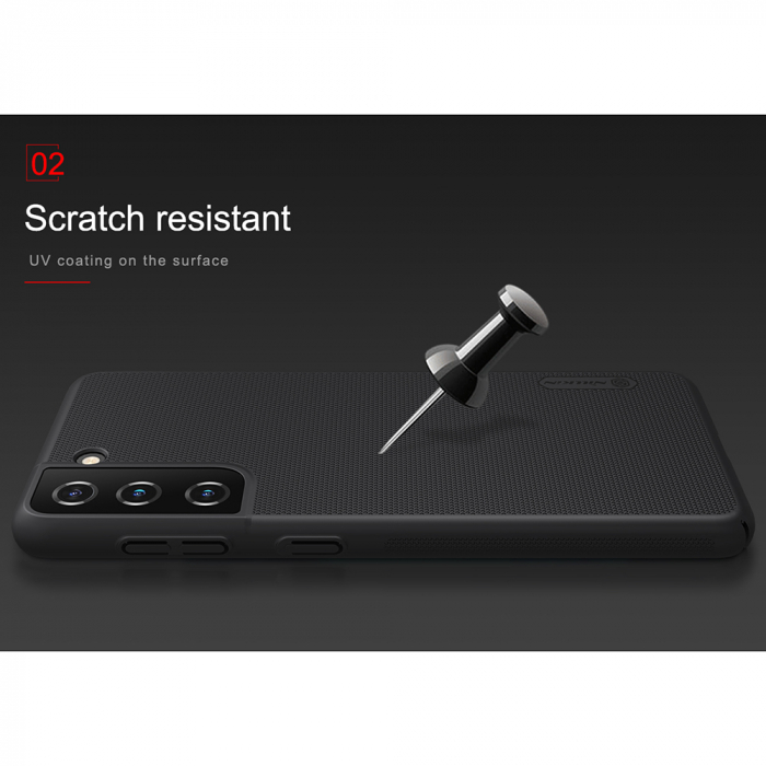 Husa Samsung Galaxy S21, Nillkin Super Frosted Shield, Negru [3]