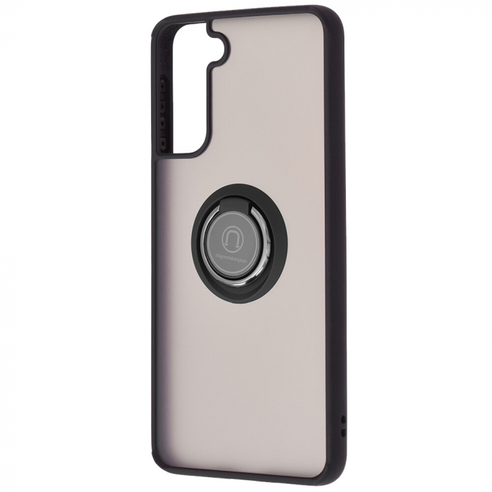 Husa Samsung Galaxy S21 Plus cu inel suport stand magnetic, Negru [5]