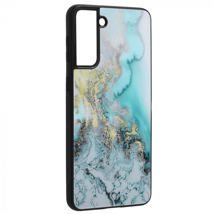 Husa Samsung Galaxy S21 Plus, Glaze Series, Blue Ocean [2]