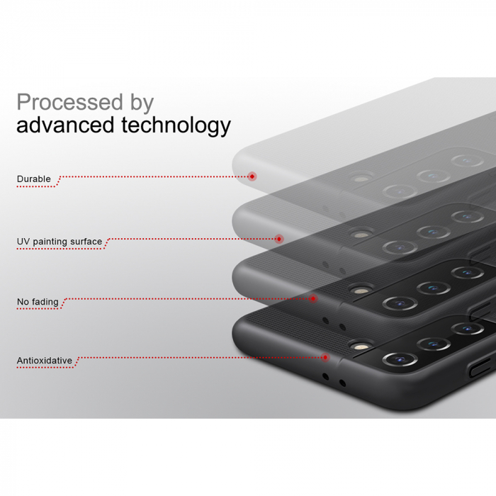 Husa Samsung Galaxy S21 Plus, Nillkin Super Frosted Shield, Negru [2]