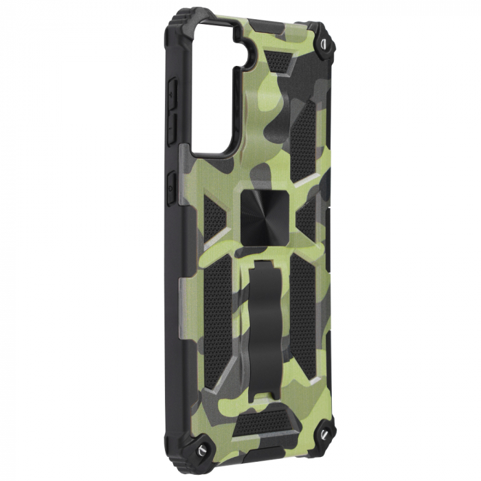 Husa Samsung Galaxy S21 Plus, Techsuit Blazor, Camo Lime [6]