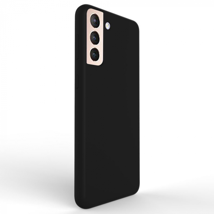 Husa Samsung Galaxy S21, Soft Edge Silicone, Negru [4]