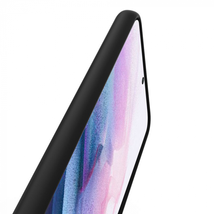 Husa Samsung Galaxy S21, Soft Edge Silicone, Negru [6]