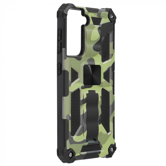 Husa Samsung Galaxy S21, Techsuit Blazor, Camo Lime [6]