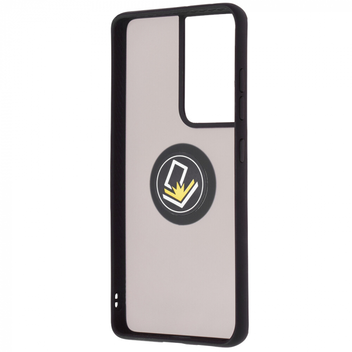 Husa Samsung Galaxy S21 Ultra cu inel suport stand magnetic, Negru [4]