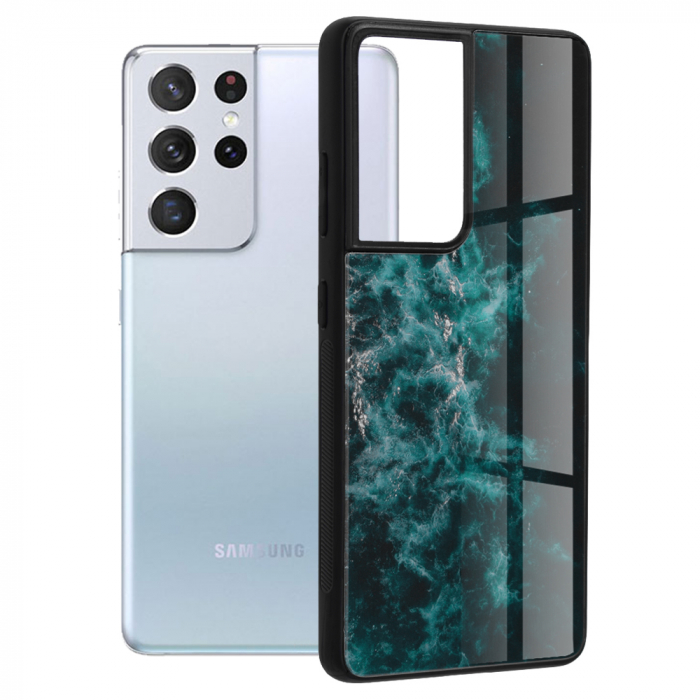Husa Samsung Galaxy S21 Ultra, Glaze Series, Blue Nebula [1]