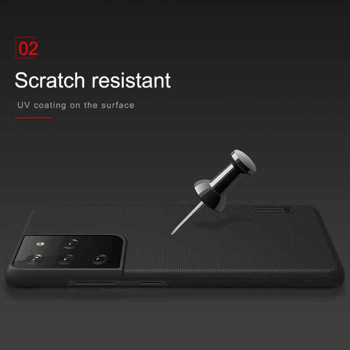 Husa Samsung Galaxy S21 Ultra, Nillkin Super Frosted Shield, Blue [5]