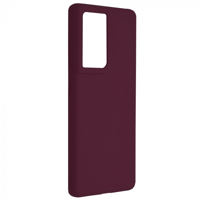 Husa Samsung Galaxy S21 Ultra, Soft Edge Silicone, Plum Violet [2]
