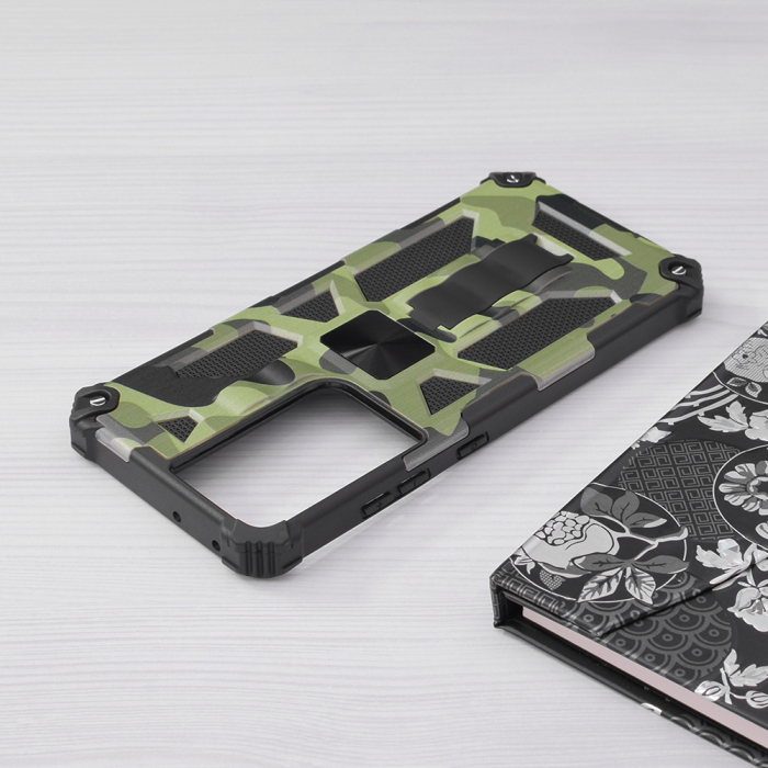 Husa Samsung Galaxy S21 Ultra, Techsuit Blazor, Camo Lime [5]
