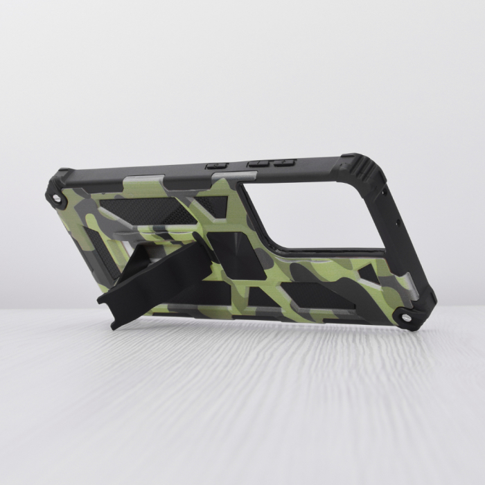 Husa Samsung Galaxy S21 Ultra, Techsuit Blazor, Camo Lime [2]