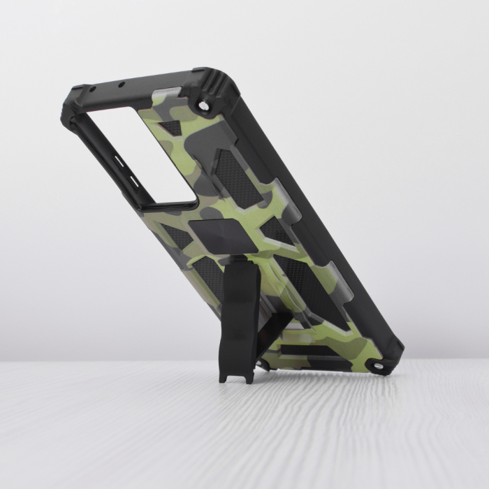 Husa Samsung Galaxy S21 Ultra, Techsuit Blazor, Camo Lime [3]