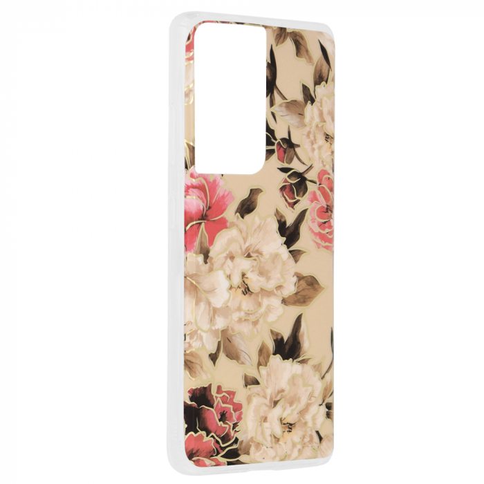 Husa Samsung Galaxy S21 Ultra, Techsuit Marble Series, Mary Berry Nude [2]