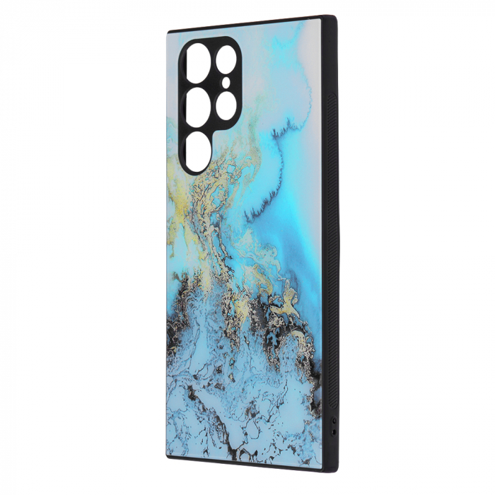 Husa Samsung Galaxy S22 Ultra, Glaze Series, Blue Ocean [2]