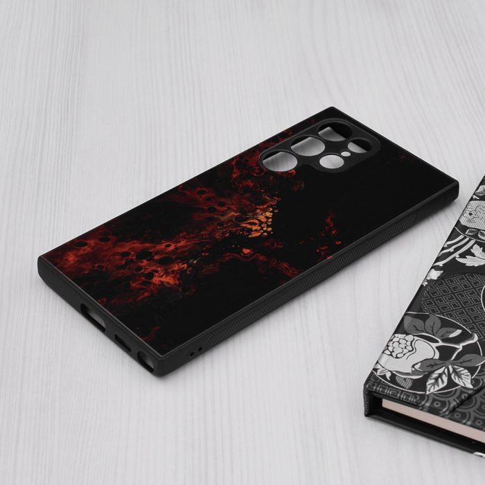 Husa Samsung Galaxy S22 Ultra, Glaze Series, Red Nebula [6]