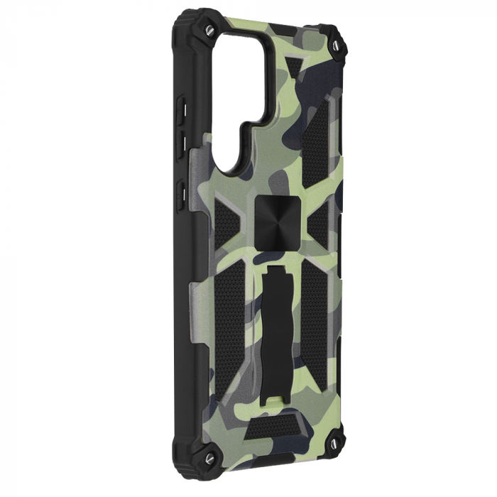 Husa Samsung Galaxy S22 Ultra, Techsuit Blazor, Camo Lime [6]