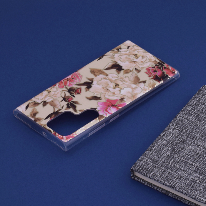 Husa Samsung Galaxy S22 Ultra, Techsuit Marble Series, Mary Berry Nude [5]