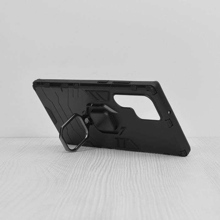 Husa Samsung Galaxy S22 Ultra, Techsuit Shield Ring, Negru [2]