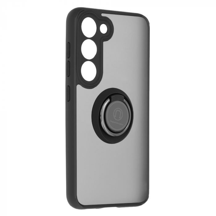 Husa Samsung Galaxy S23 cu inel suport stand magnetic, Negru [10]
