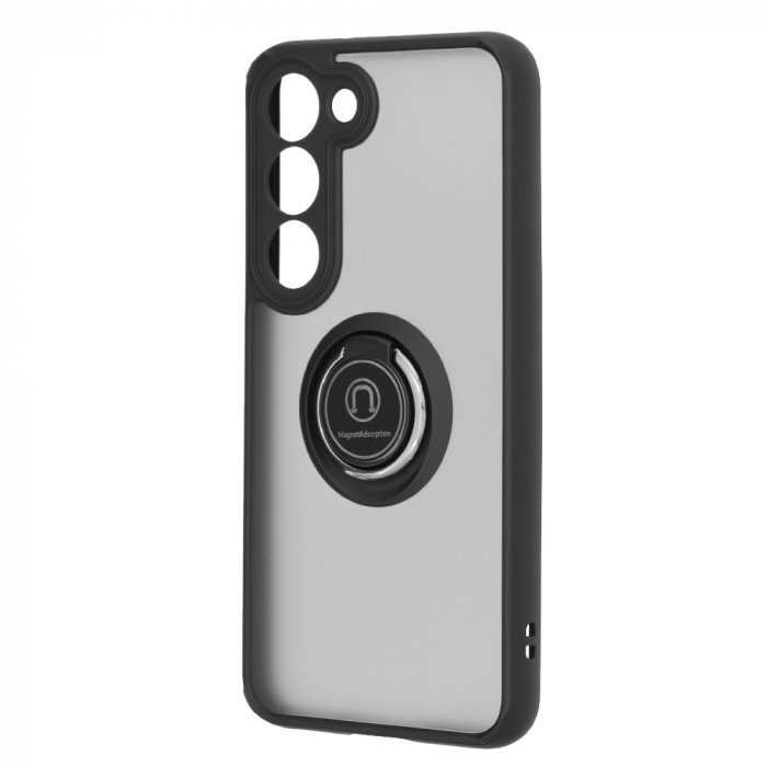 Husa Samsung Galaxy S23 cu inel suport stand magnetic, Negru [9]