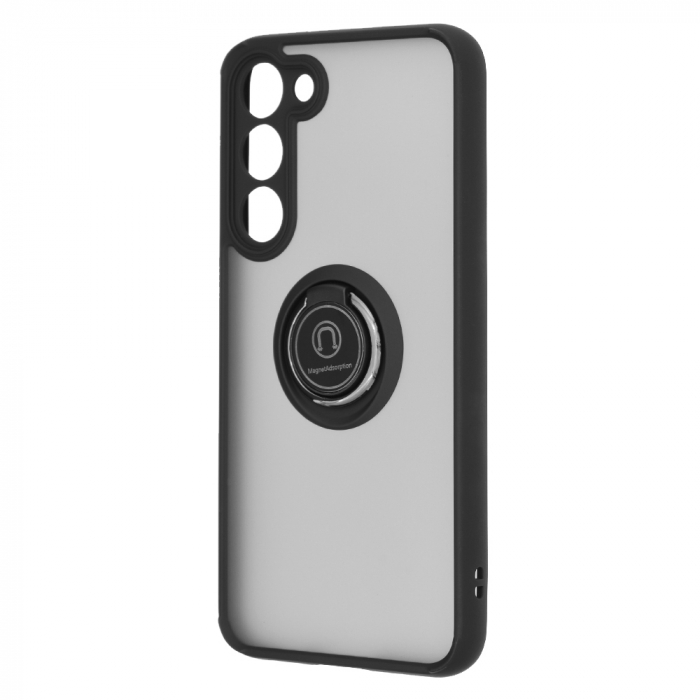Husa Samsung Galaxy S23 Plus cu inel suport stand magnetic, Negru [10]