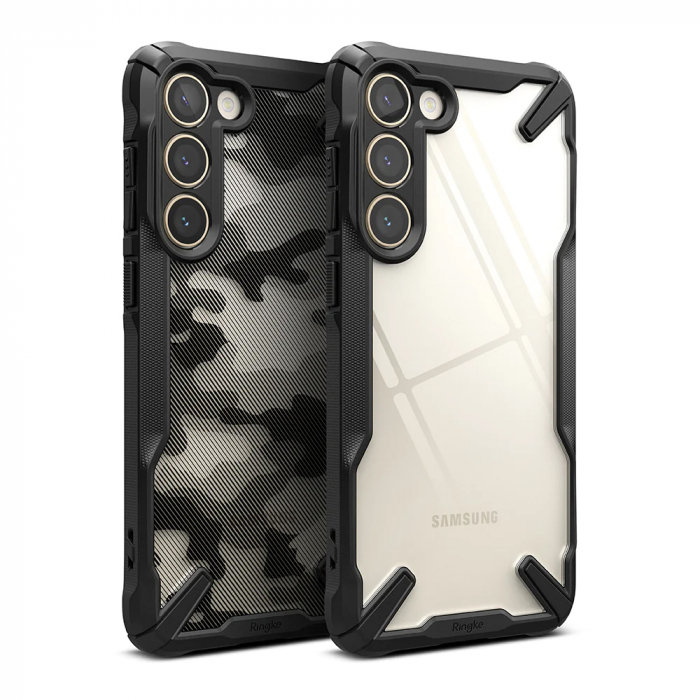 Husa Samsung Galaxy S23 Plus, Ringke Fusion X, Camo Black [7]