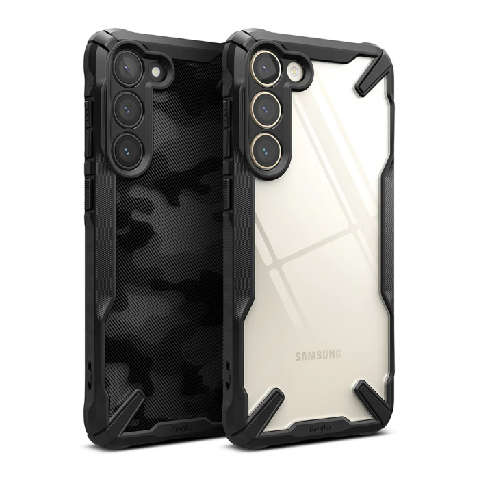 Husa Samsung Galaxy S23, Ringke Fusion X, Camo Black [7]