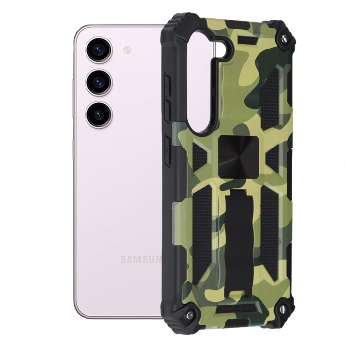 Husa Samsung Galaxy S23, Techsuit Blazor, Camo Lime [1]