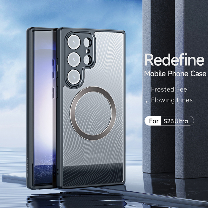Husa Samsung Galaxy S23 Ultra, Dux Ducis Aimo MagSafe, Negru [4]