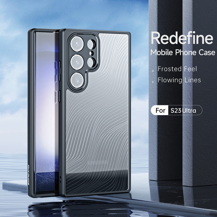 Husa Samsung Galaxy S23 Ultra, Dux Ducis Aimo Series, Negru [4]
