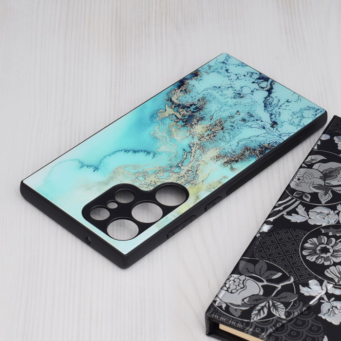 Husa Samsung Galaxy S23 Ultra, Glaze Series, Blue Ocean [3]