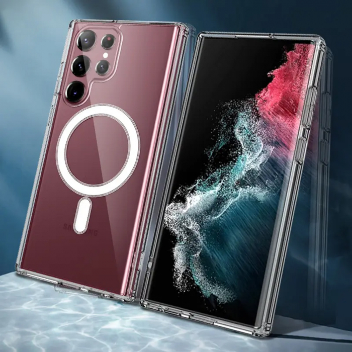 Husa Samsung Galaxy S23 Ultra, Techsuit MagSafe Pro, Transparent [6]