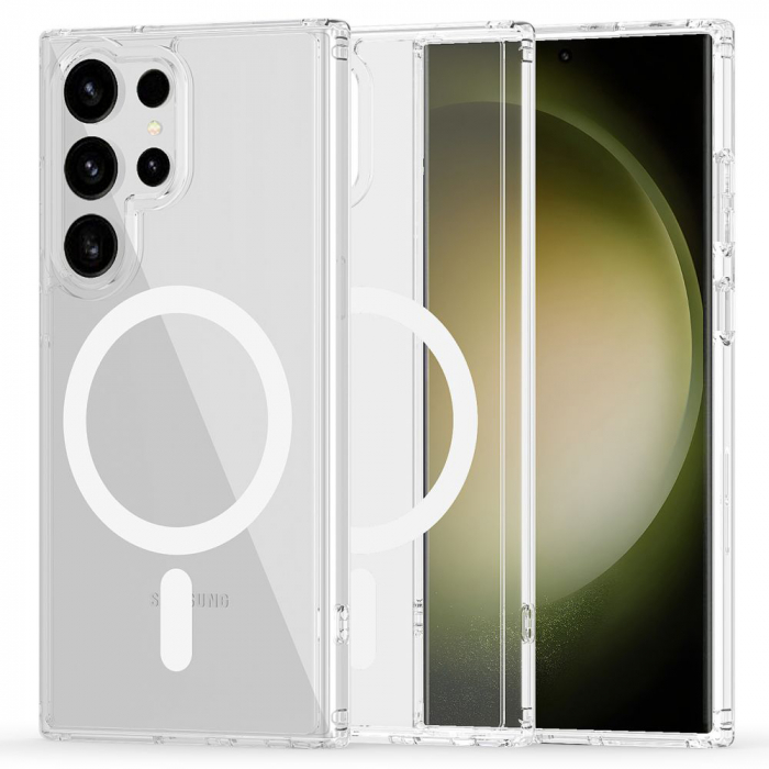 Husa Samsung Galaxy S23 Ultra, Techsuit MagSafe Pro, Transparent [1]