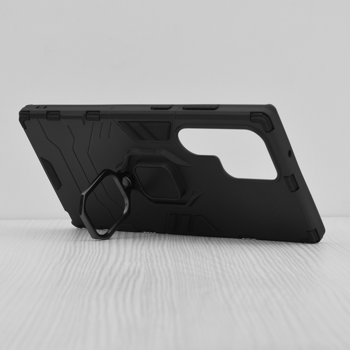 Husa Samsung Galaxy S23 Ultra, Techsuit Shield Ring, Negru [2]