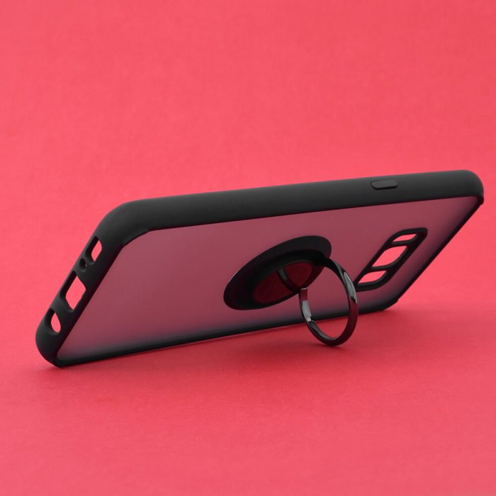 Husa Samsung Galaxy S8 cu inel suport stand magnetic, Negru [2]