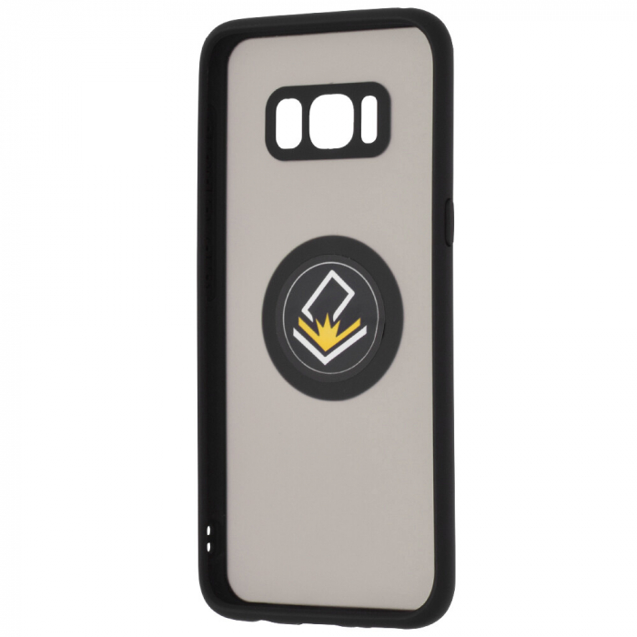 Husa Samsung Galaxy S8 Plus cu inel suport stand magnetic, Negru [4]