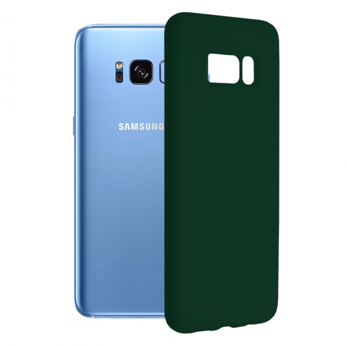 Husa Samsung Galaxy S8 Plus, Soft Edge Silicone, Dark Green [1]