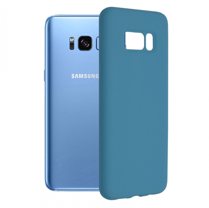 Husa Samsung Galaxy S8 Plus, Soft Edge Silicone, Denim Blue [1]