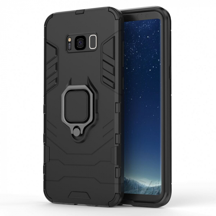 Husa Samsung Galaxy S8 Plus, Techsuit Shield Ring, Negru [5]