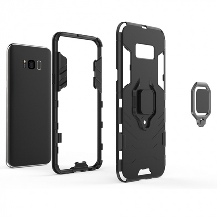 Husa Samsung Galaxy S8 Plus, Techsuit Shield Ring, Negru [6]