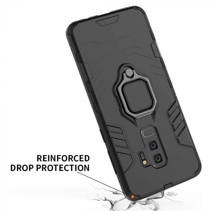 Husa Samsung Galaxy S9 Plus, Techsuit Shield Ring, Negru [9]