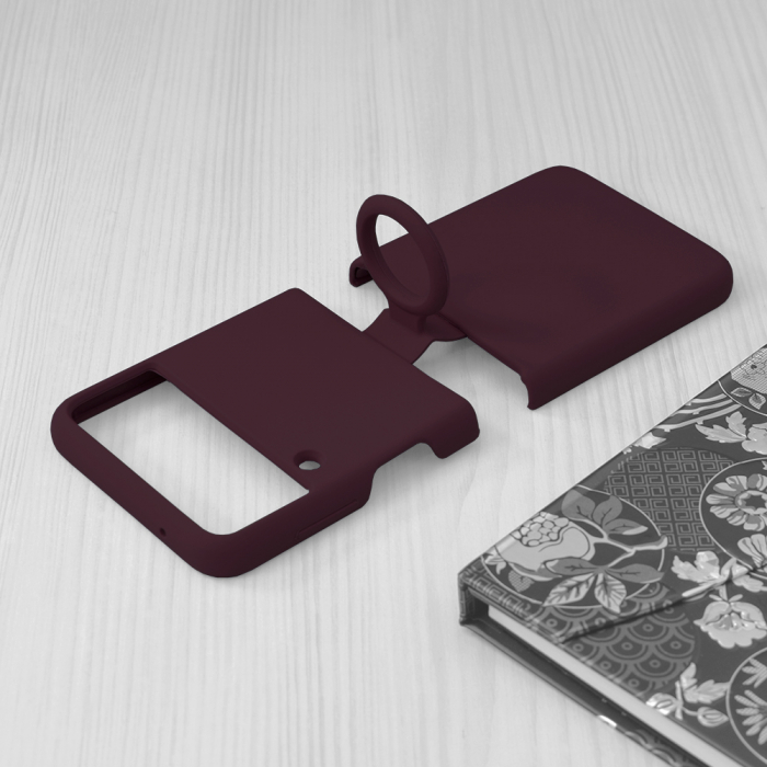 Husa Samsung Galaxy Z Flip3 5G, Soft Edge Silicone, Dark Green [5]