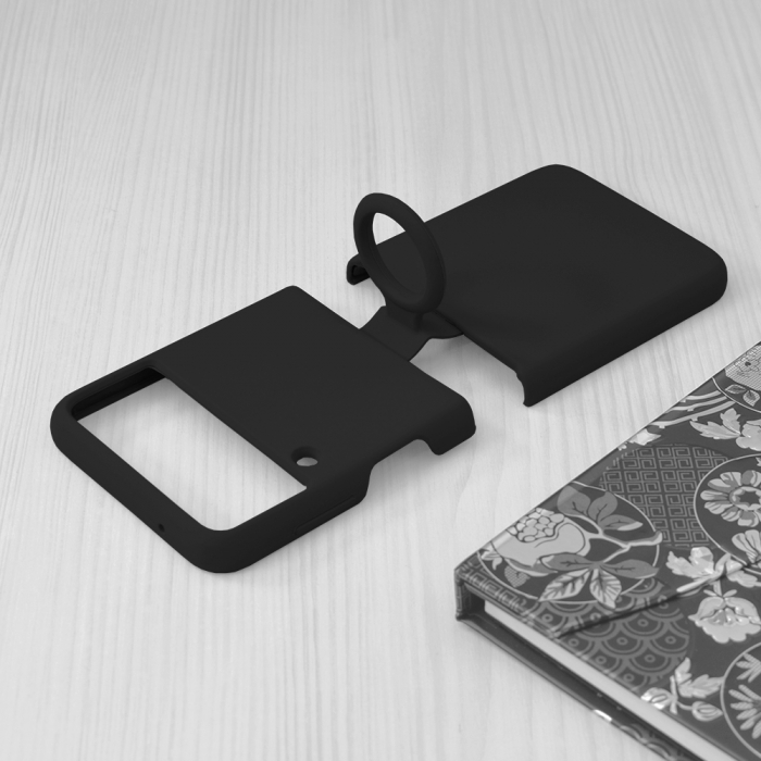 Husa Samsung Galaxy Z Flip3 5G, Soft Edge Silicone, Negru [5]