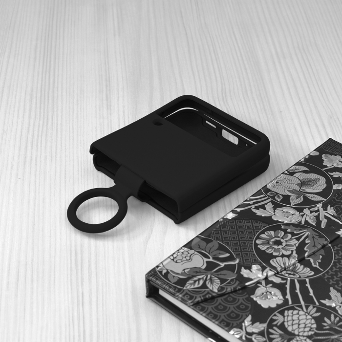 Husa Samsung Galaxy Z Flip3 5G, Soft Edge Silicone, Negru [4]
