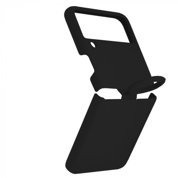 Husa Samsung Galaxy Z Flip3 5G, Soft Edge Silicone, Negru [2]