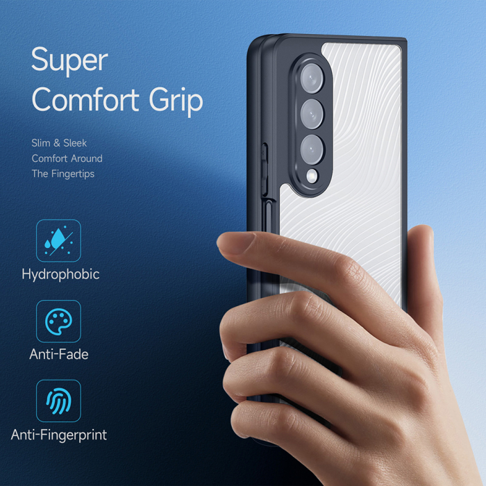 Husa Samsung Galaxy Z Fold4, Dux Ducis Aimo Series, Negru [6]