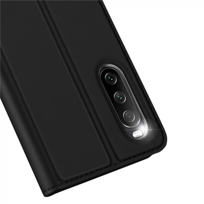 Husa Sony Xperia 10 III, Dux Ducis Skin Pro Flip Book, Negru [2]
